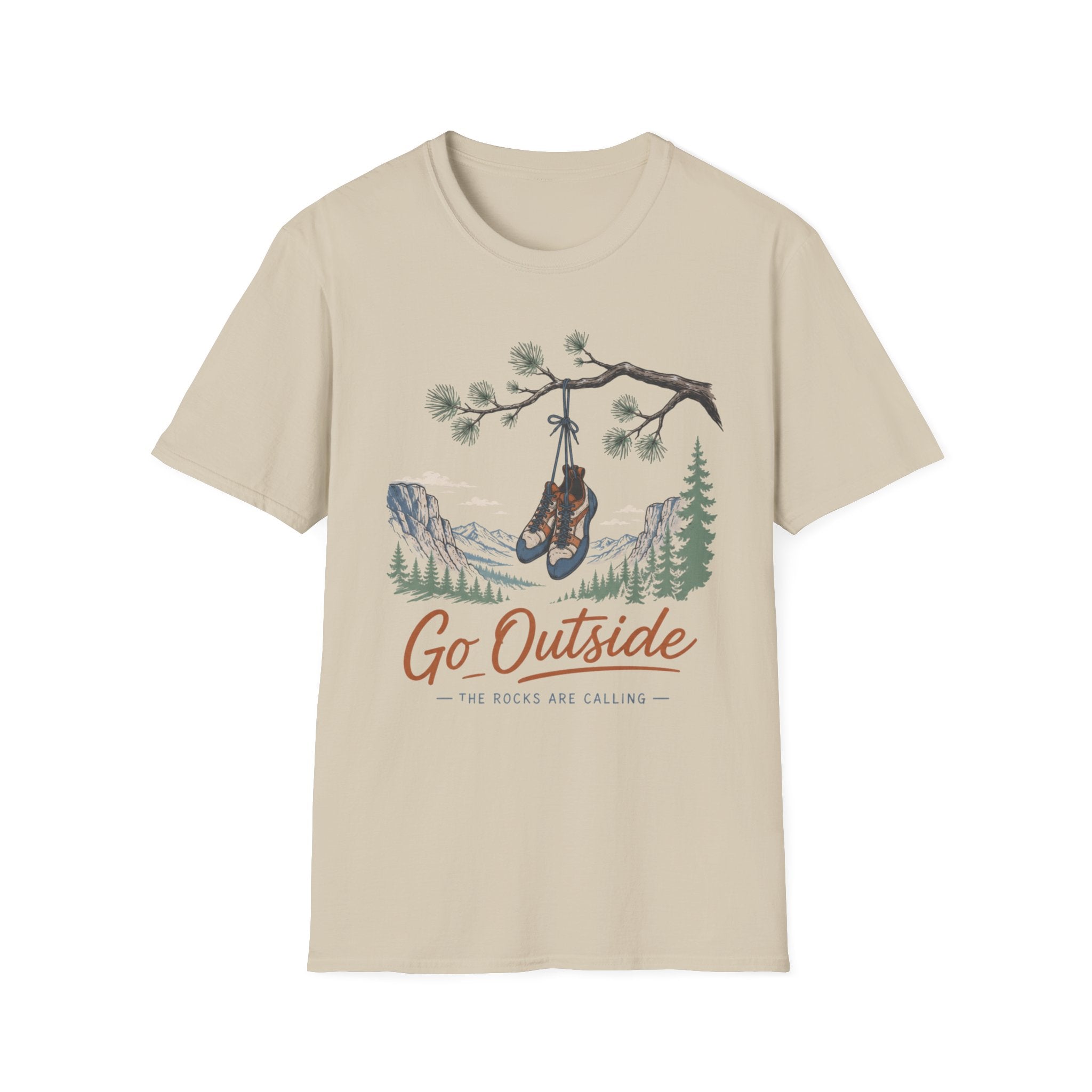 Go Outside The Rocks Are Calling Climbing T-Shirt