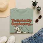 Technically Outdoorsy Mostly Just Hanging Out Goat Climbing T-Shirt
