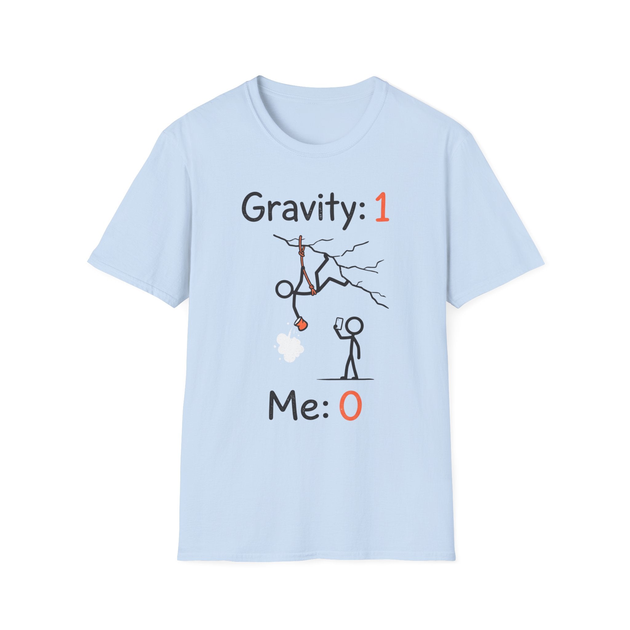 Gravity: 1 Me: 0 Climbing T-Shirt