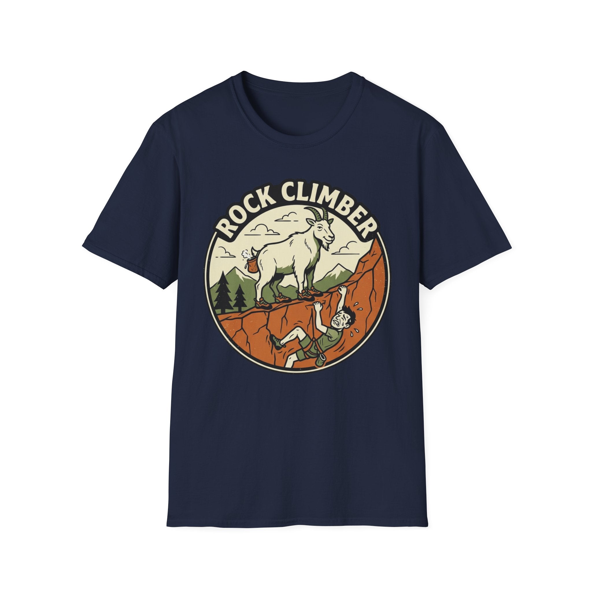 Rock Climber Mountain Goat T-Shirt