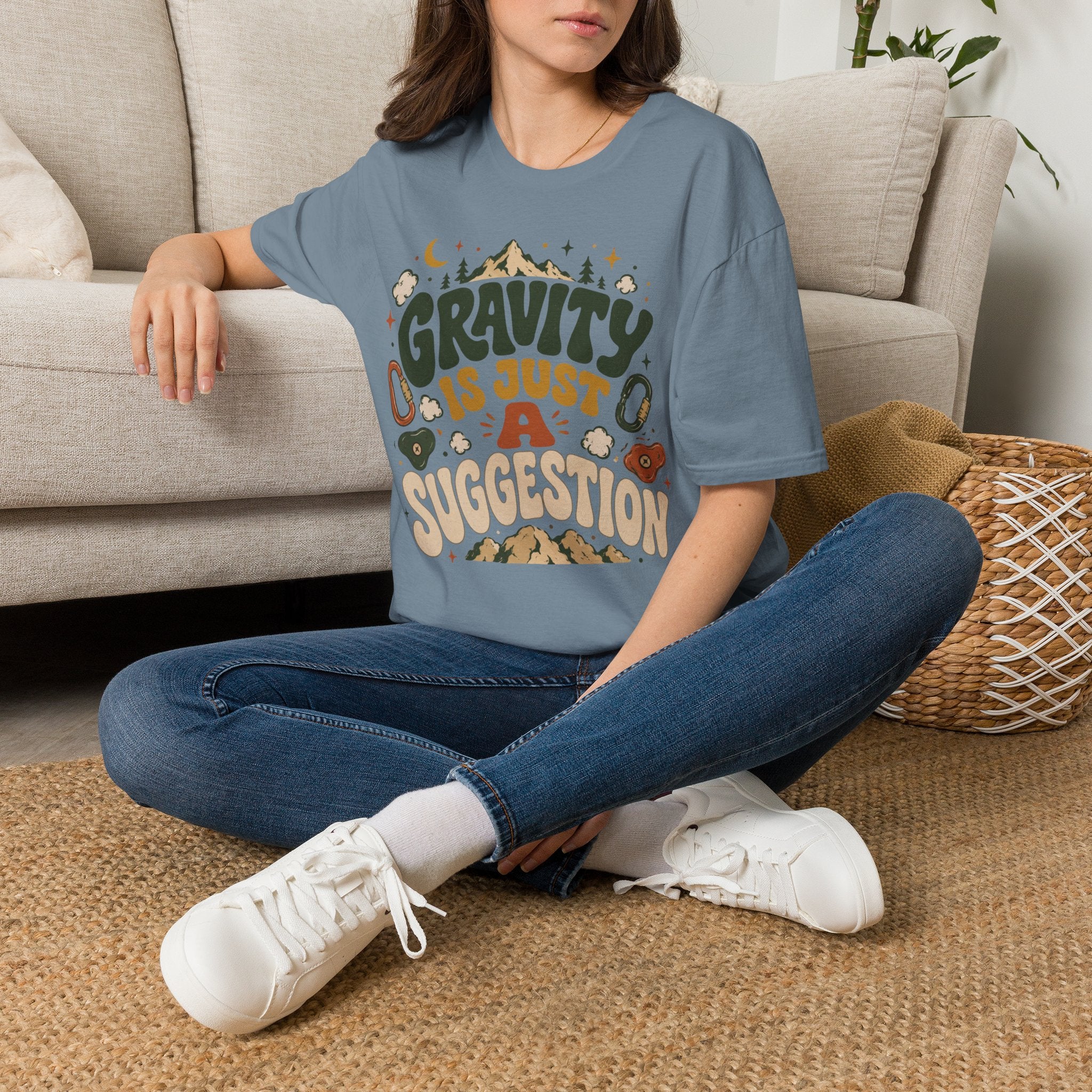 Gravity is Just a Suggestion Climbing T-Shirt