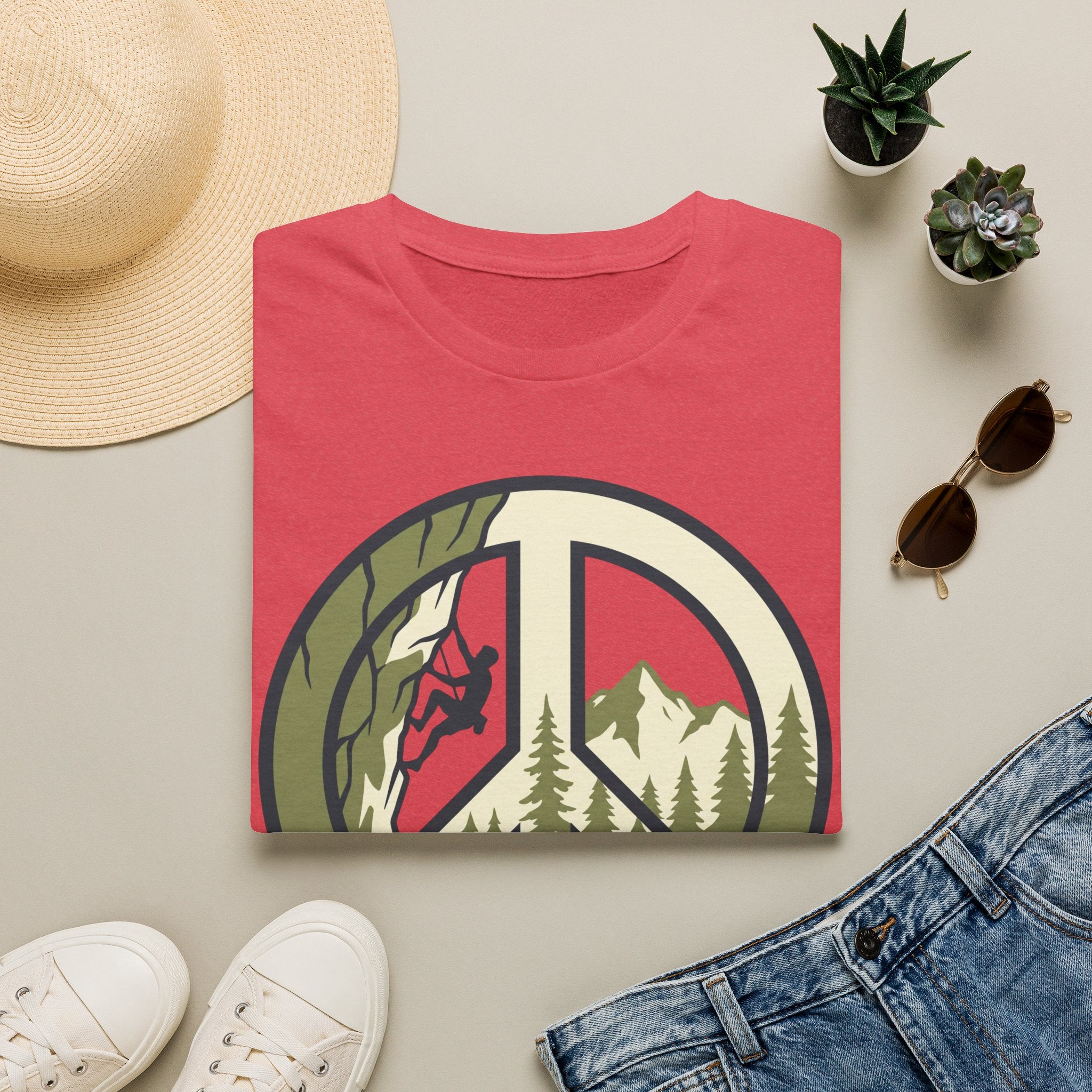 Peace Sign Climbing T-Shirt