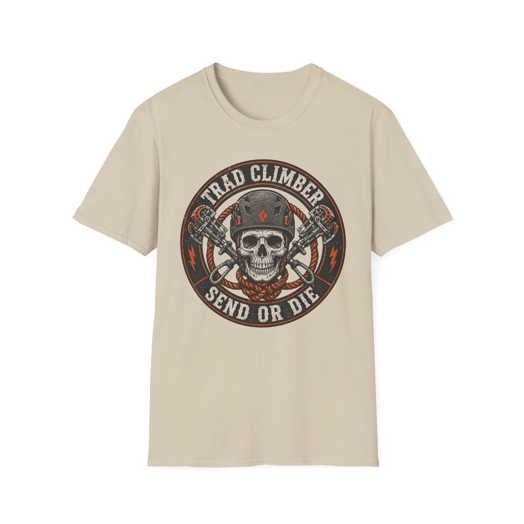 Trad Climber Send or Die Climbing T-Shirt