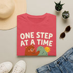 One Step at a Time Cute Bear Climbing T-Shirt