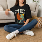 One Step at a Time Cute Bear Climbing T-Shirt