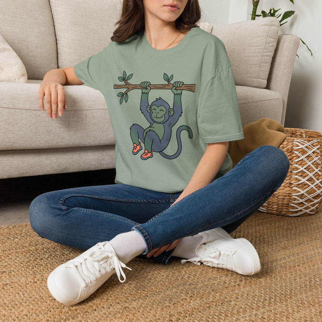 Cute Monkey Climbing T-Shirt