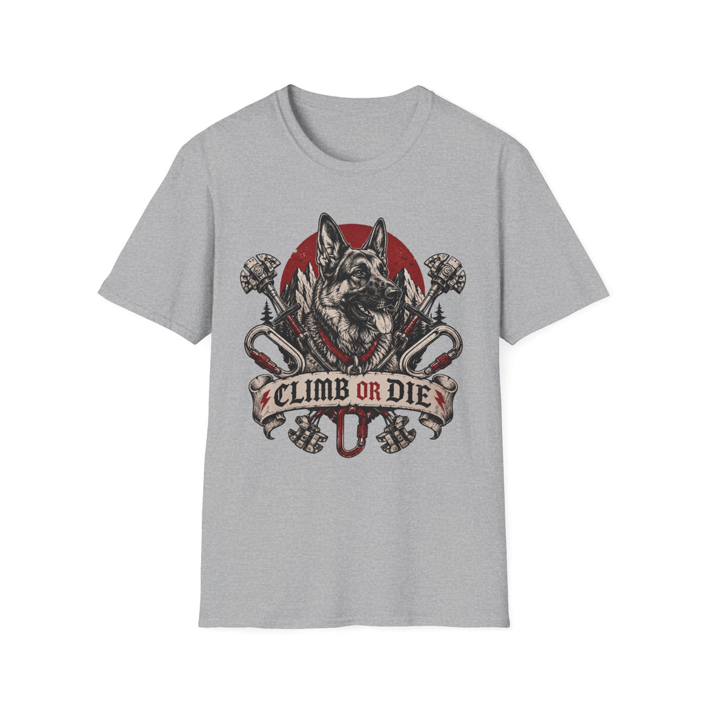 Climb or Die German Shepherd T-Shirt
