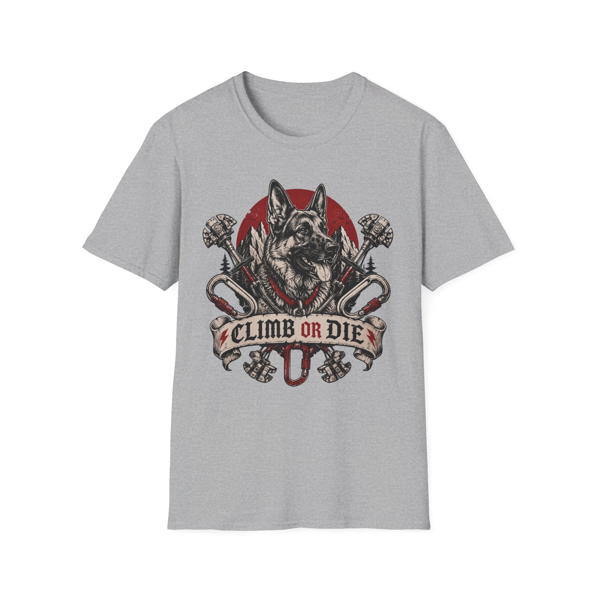 Climb or Die German Shepherd T-Shirt