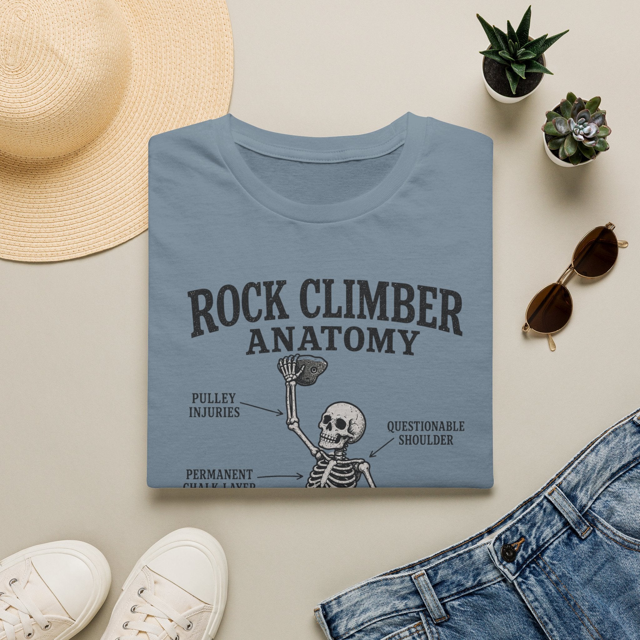 Rock Climber Anatomy T-Shirt
