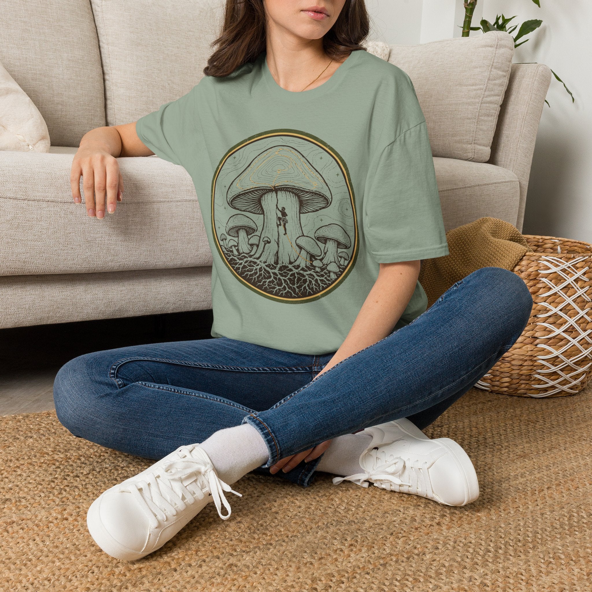 Mushroom Badge Climbing T-Shirt