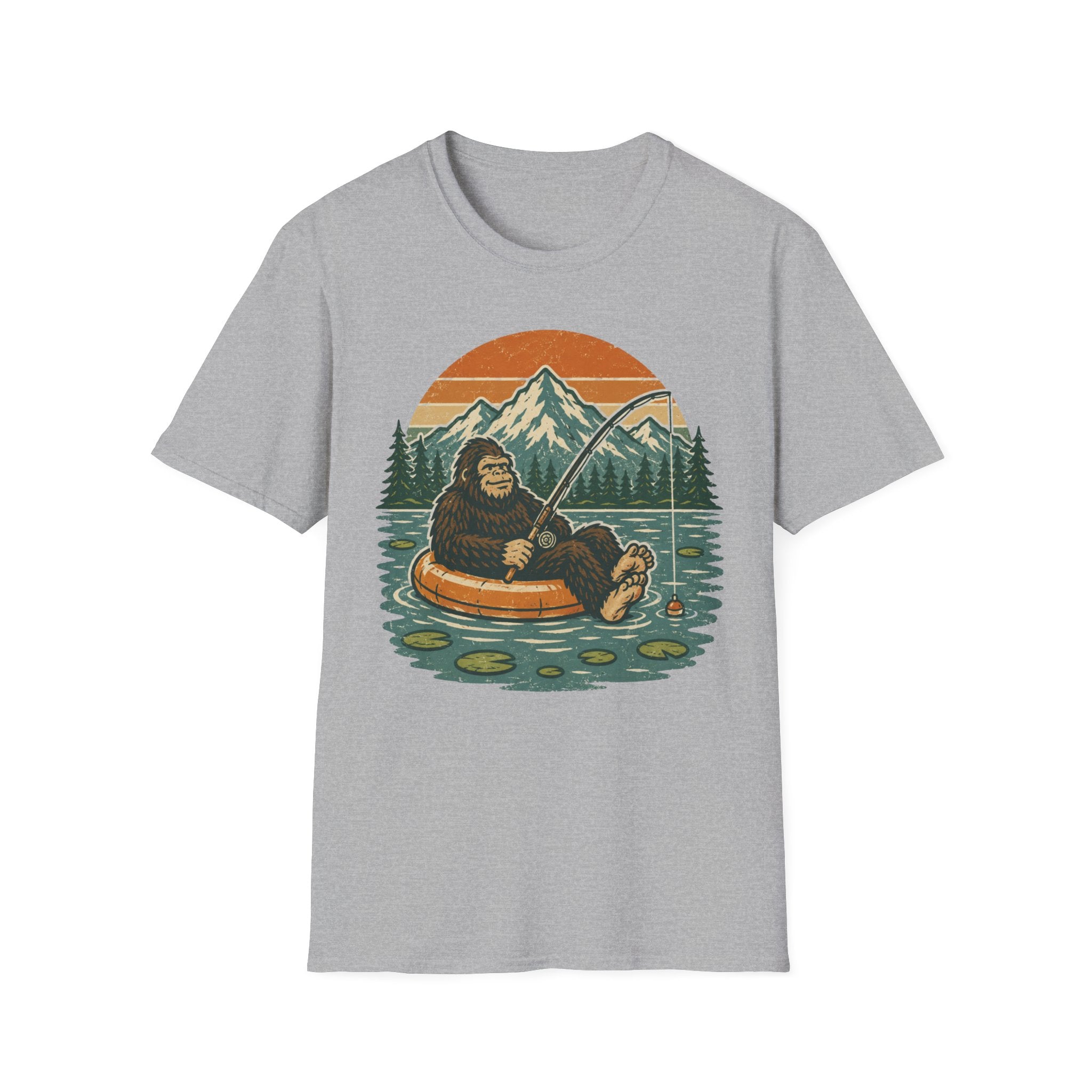 Bigfoot Fishing Outdoors T-Shirt
