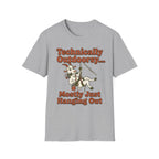 Technically Outdoorsy Mostly Just Hanging Out Goat Climbing T-Shirt
