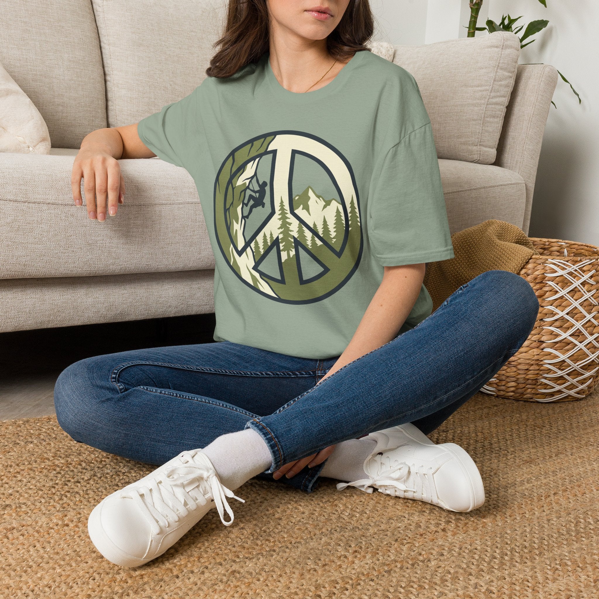 Peace Sign Climbing T-Shirt