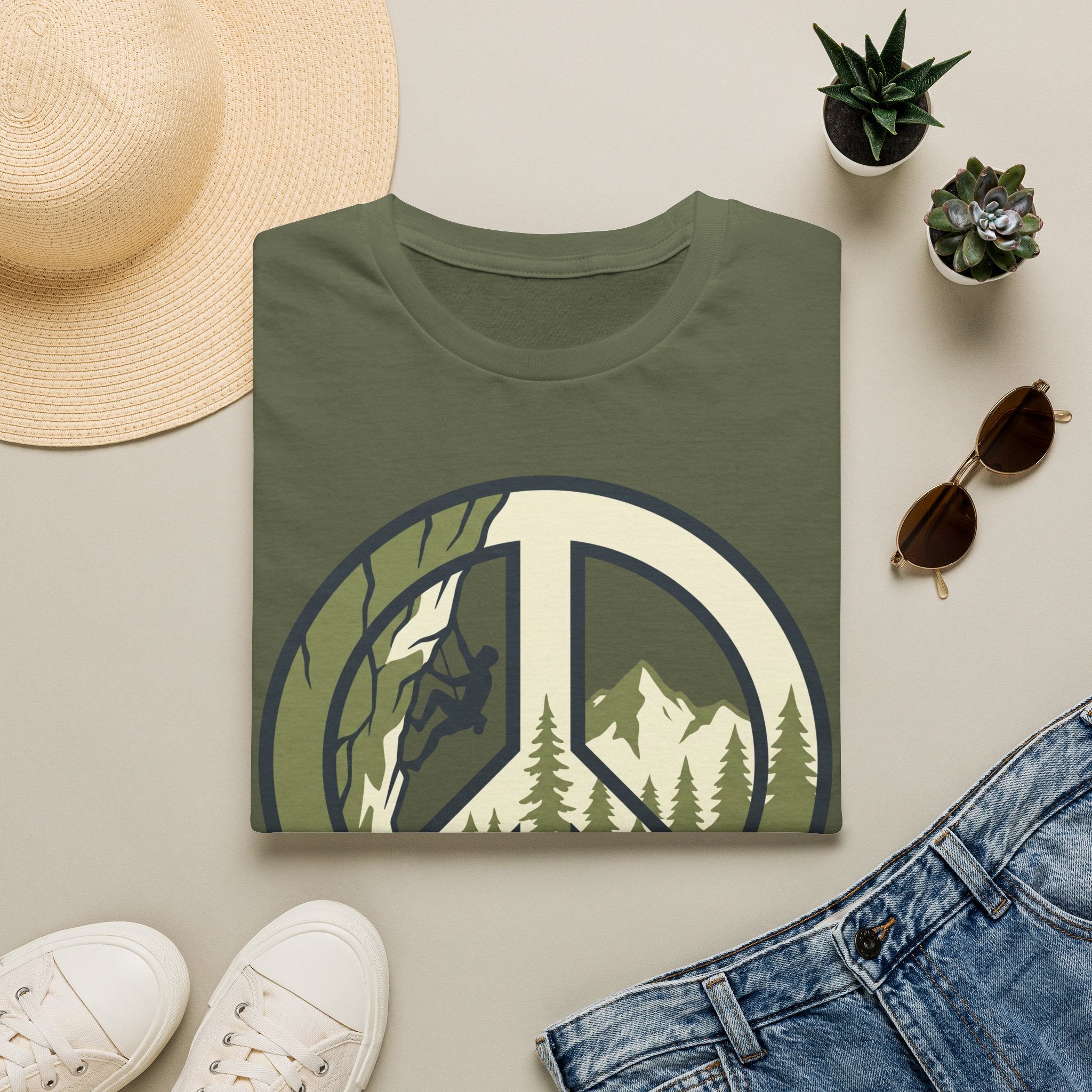 Peace Sign Climbing T-Shirt