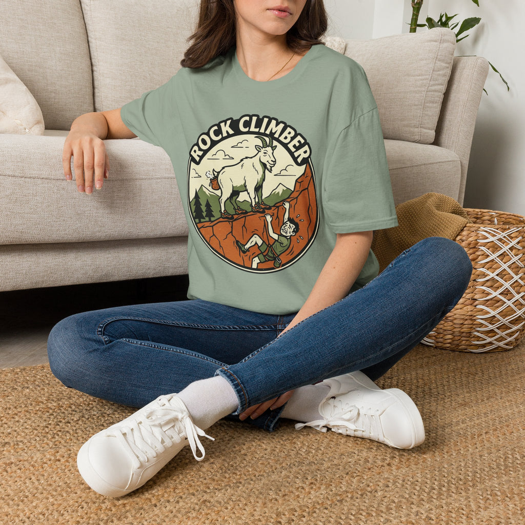 Rock Climber Mountain Goat T-Shirt