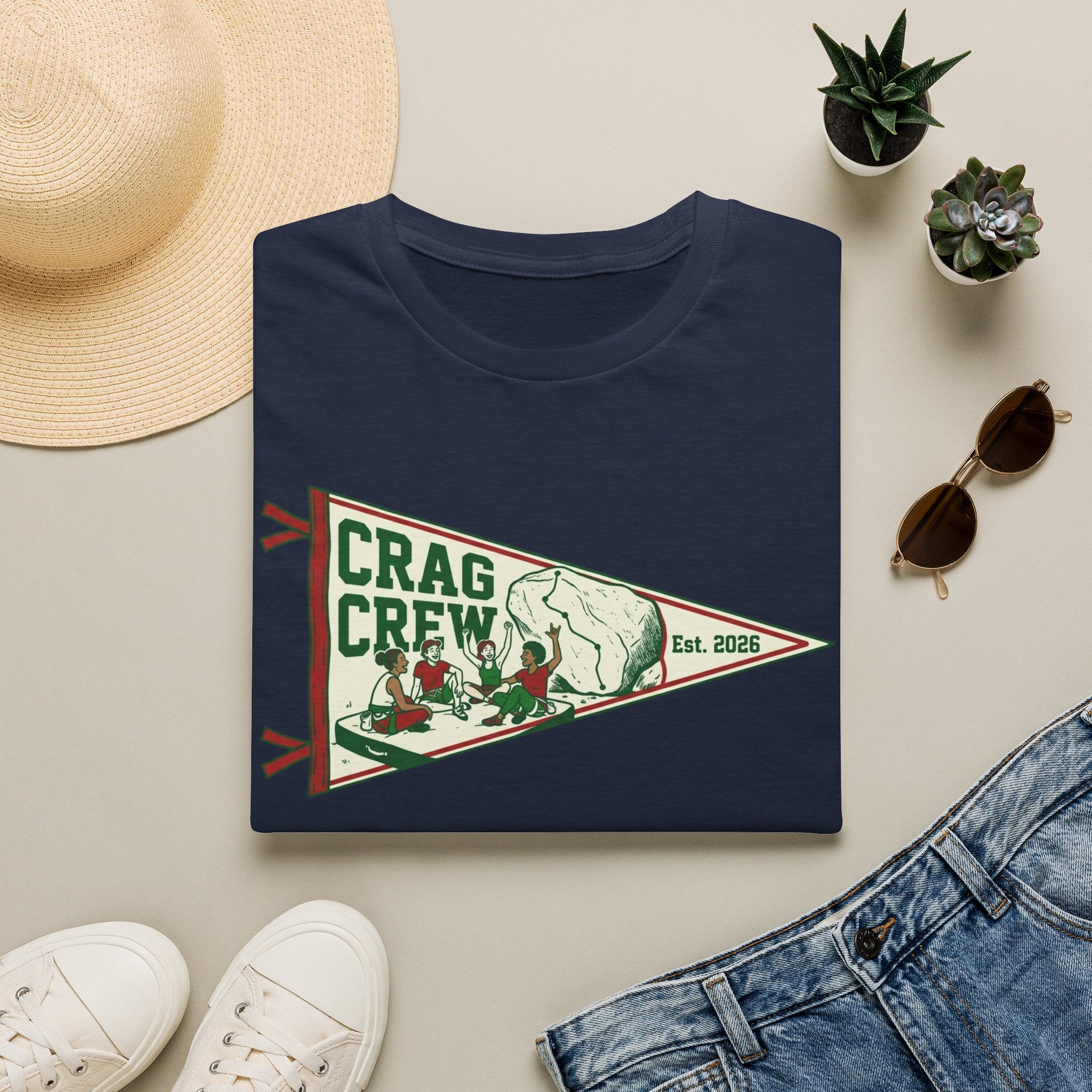 Crag Crew Flag Climbing T-Shirt