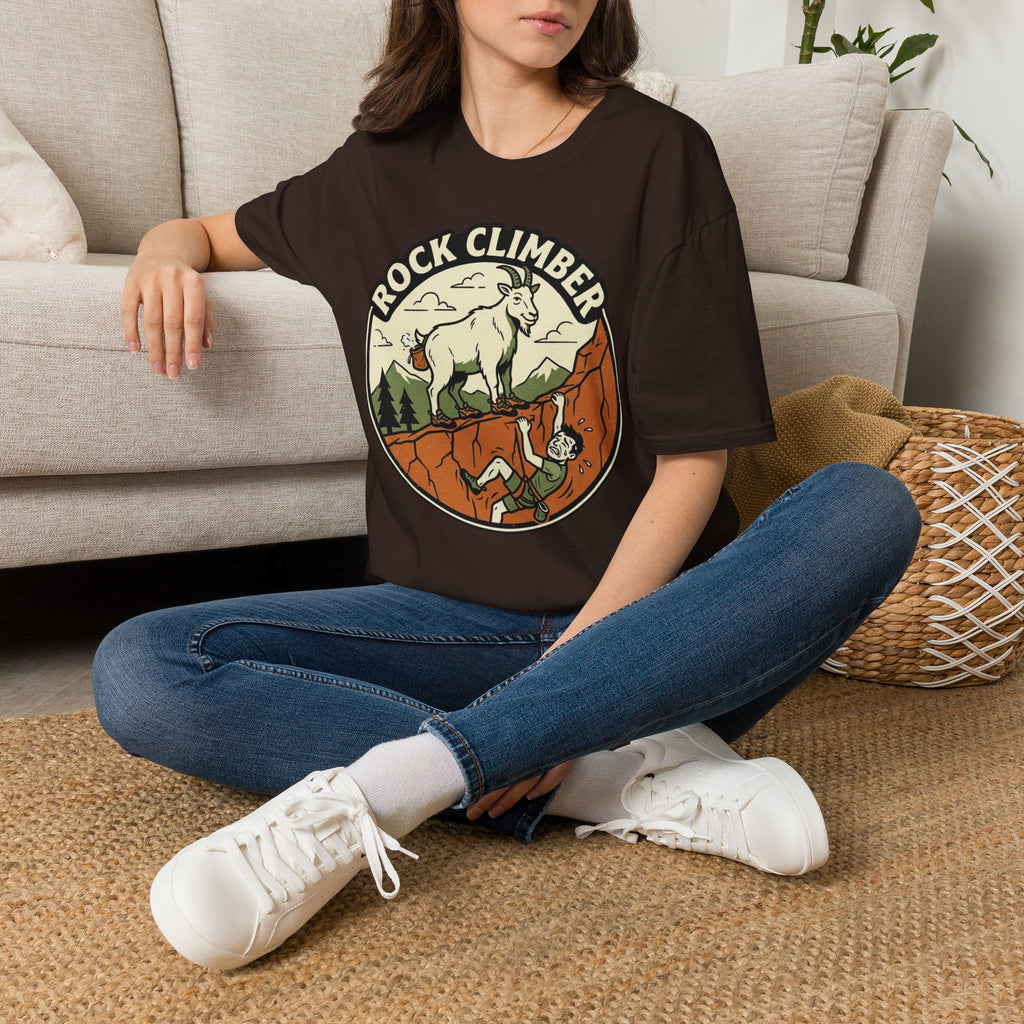 Rock Climber Mountain Goat T-Shirt