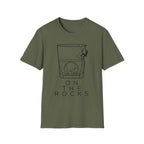On The Rocks Line Art Climbing T-Shirt