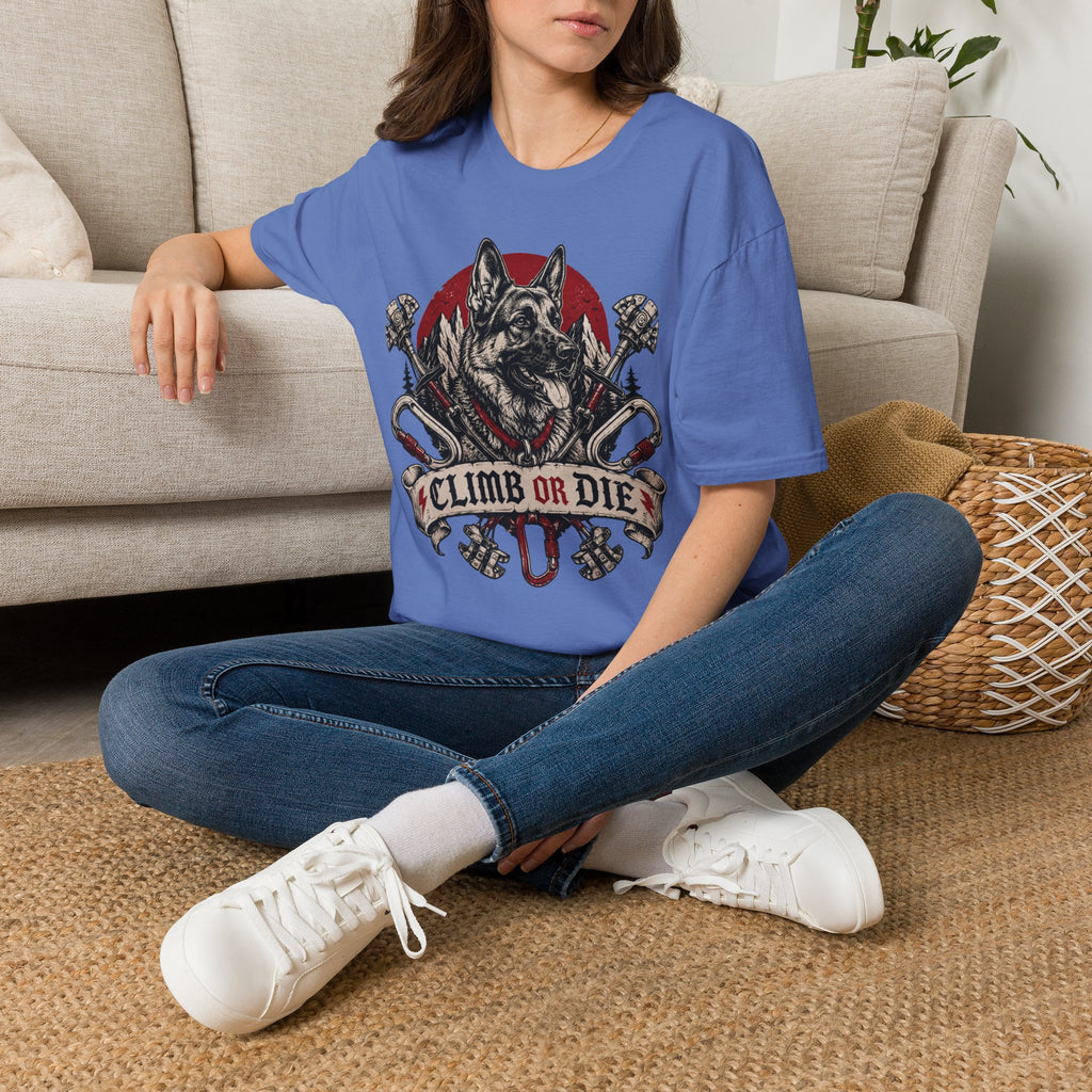 Climb or Die German Shepherd T-Shirt