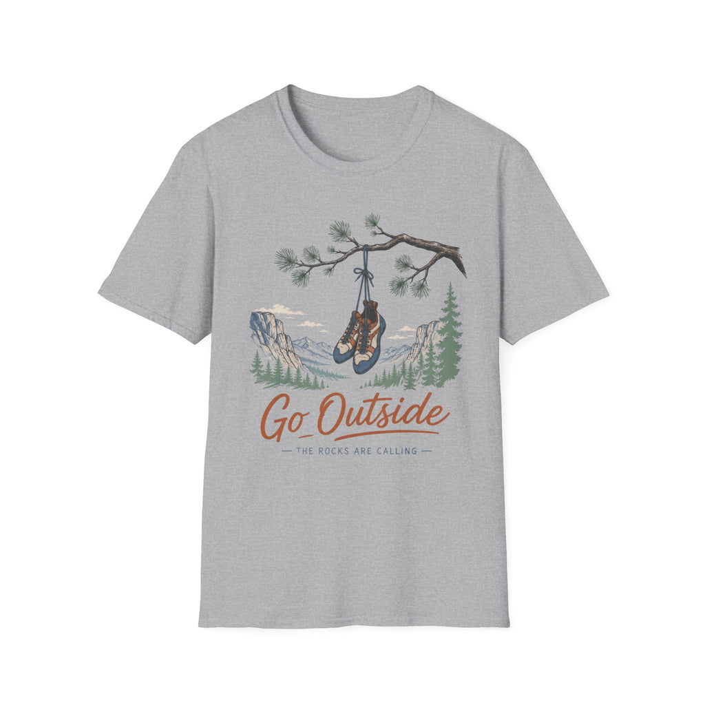 Go Outside The Rocks Are Calling Climbing T-Shirt