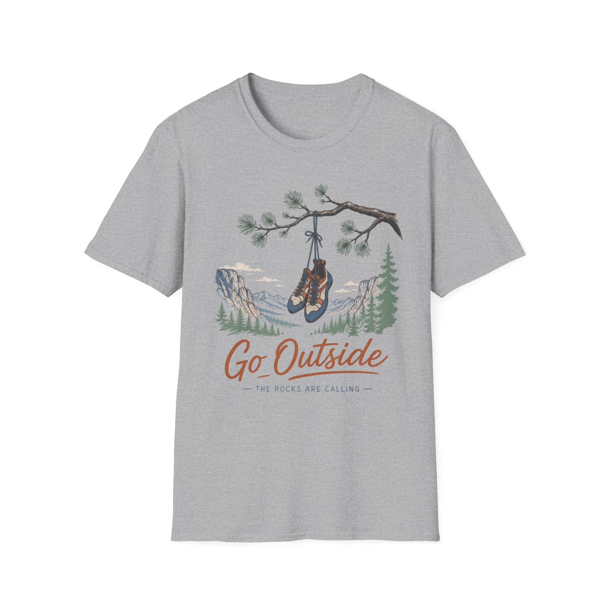 Go Outside The Rocks Are Calling Climbing T-Shirt