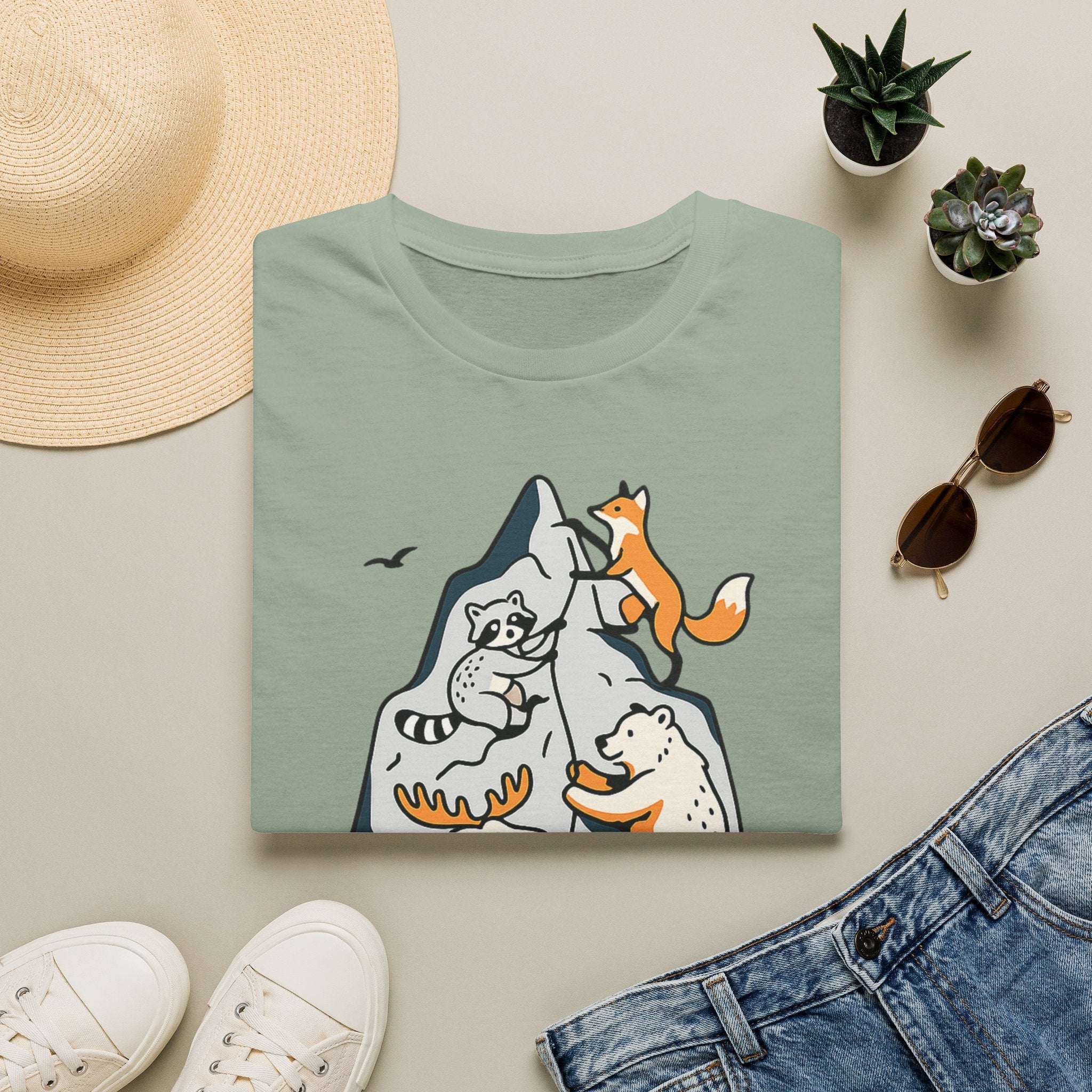 Climb With Friends Animal Climbing T-Shirt