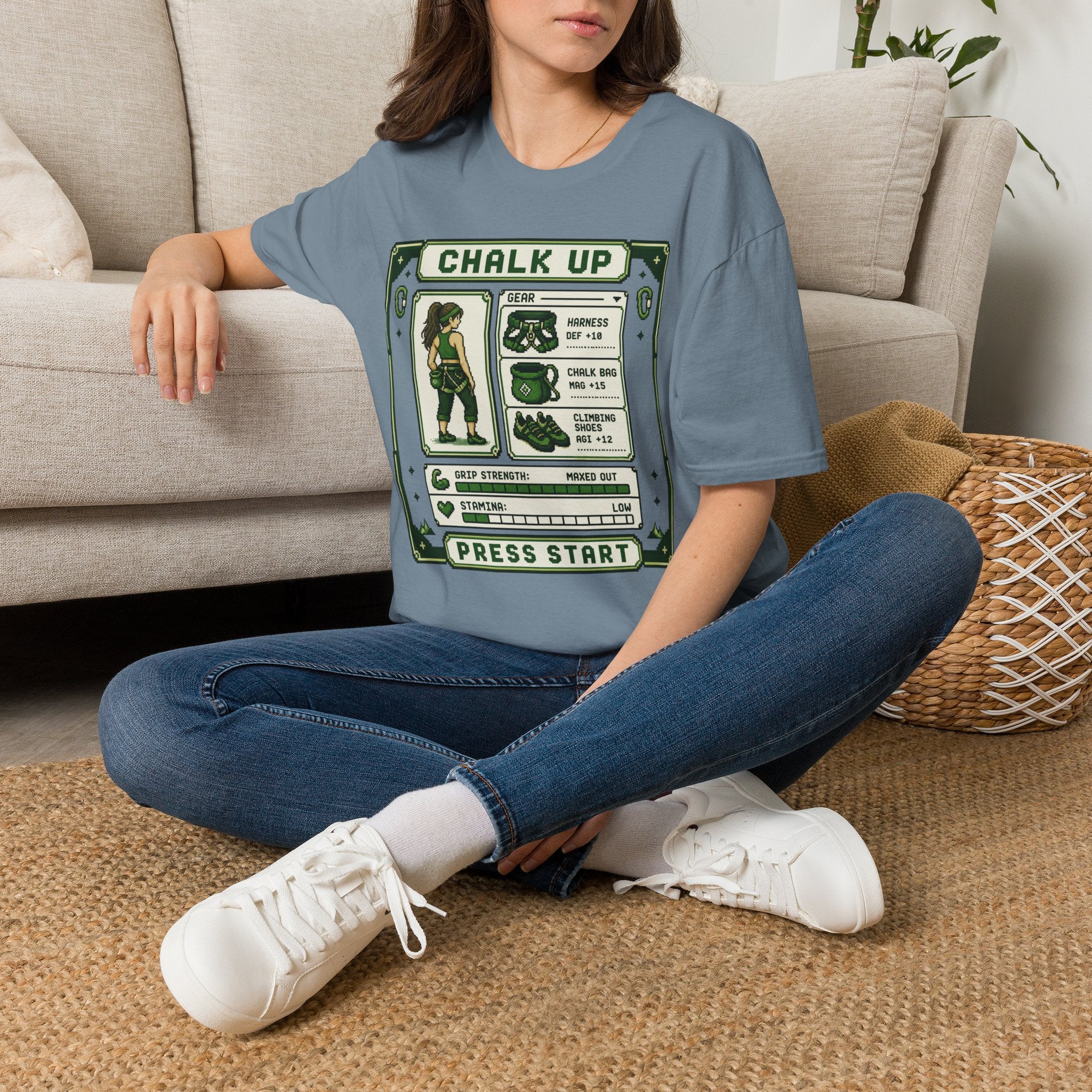 Chalk Up Press Start Long Hair Climber T-Shirt