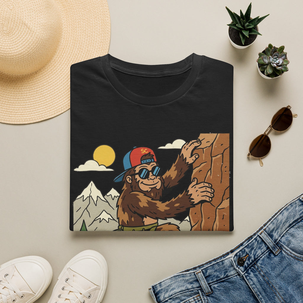 Bigfoot Cartoon Climbing T-Shirt