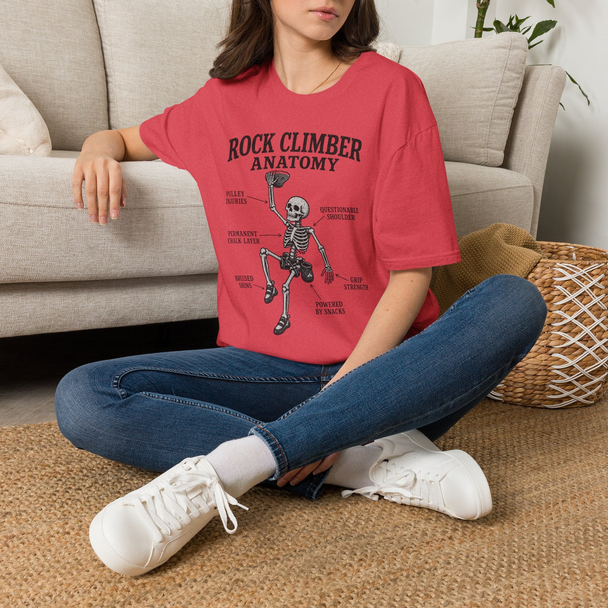 Rock Climber Anatomy T-Shirt