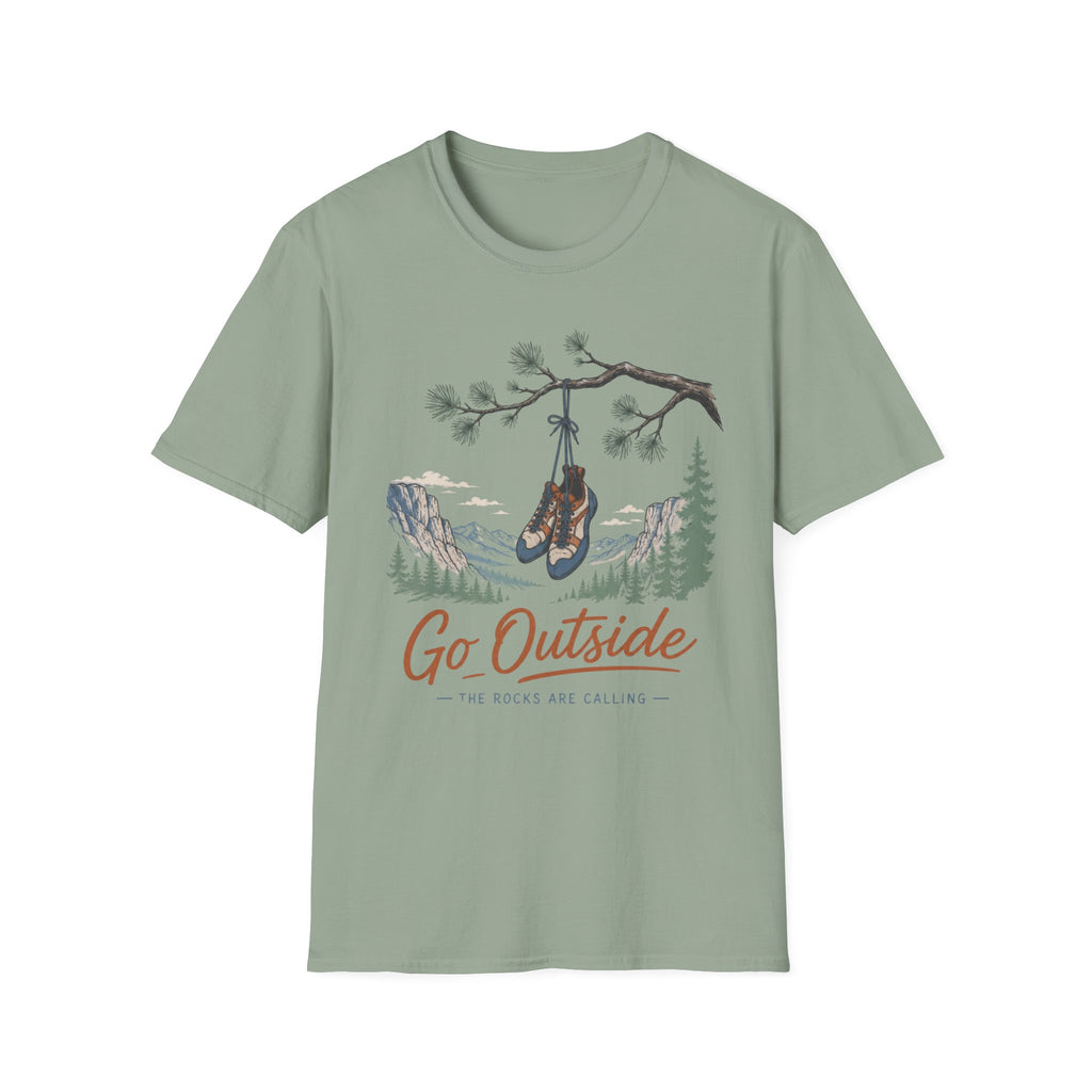 Go Outside The Rocks Are Calling Climbing T-Shirt