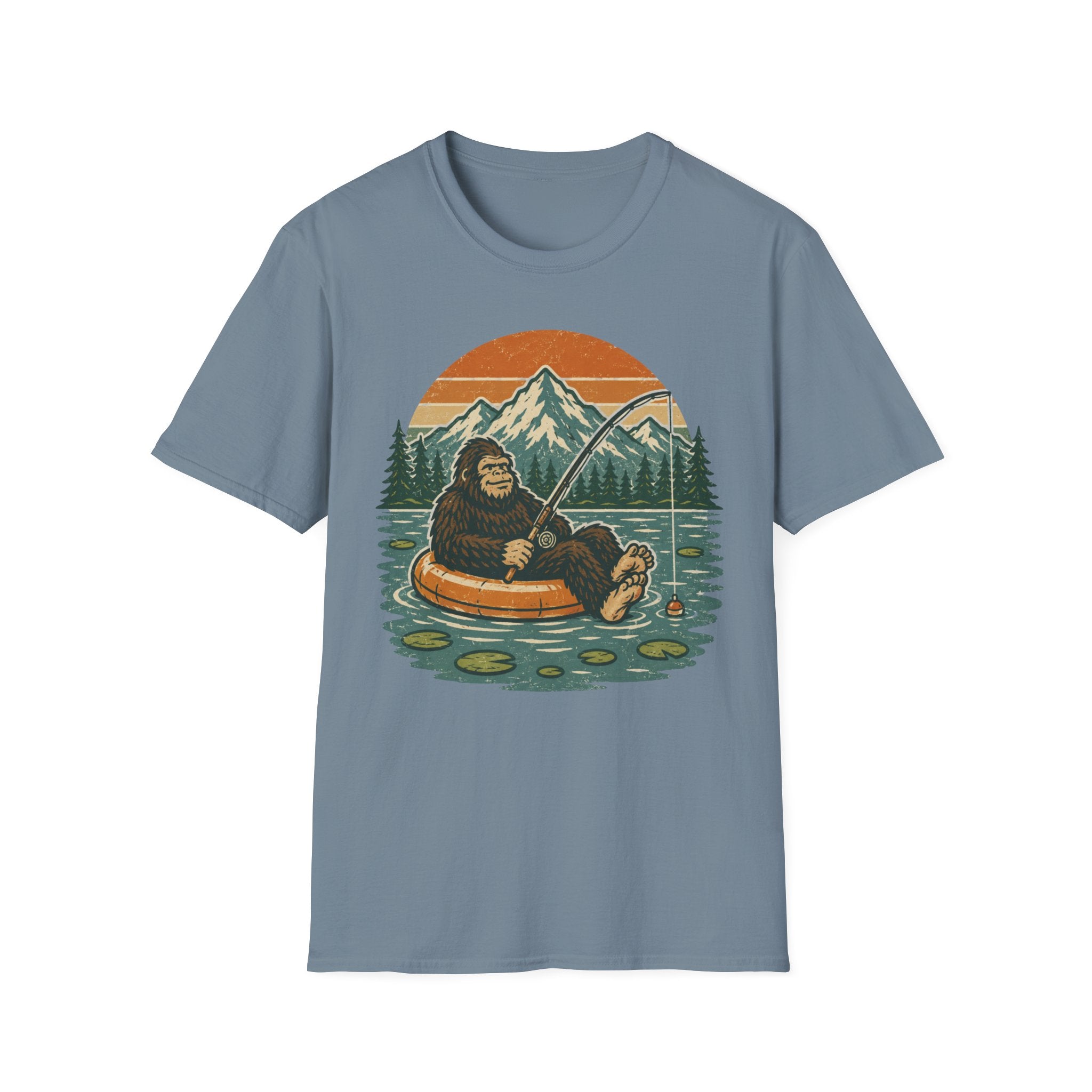Bigfoot Fishing Outdoors T-Shirt