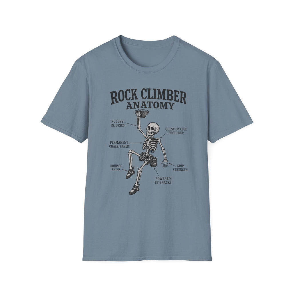 Rock Climber Anatomy T-Shirt