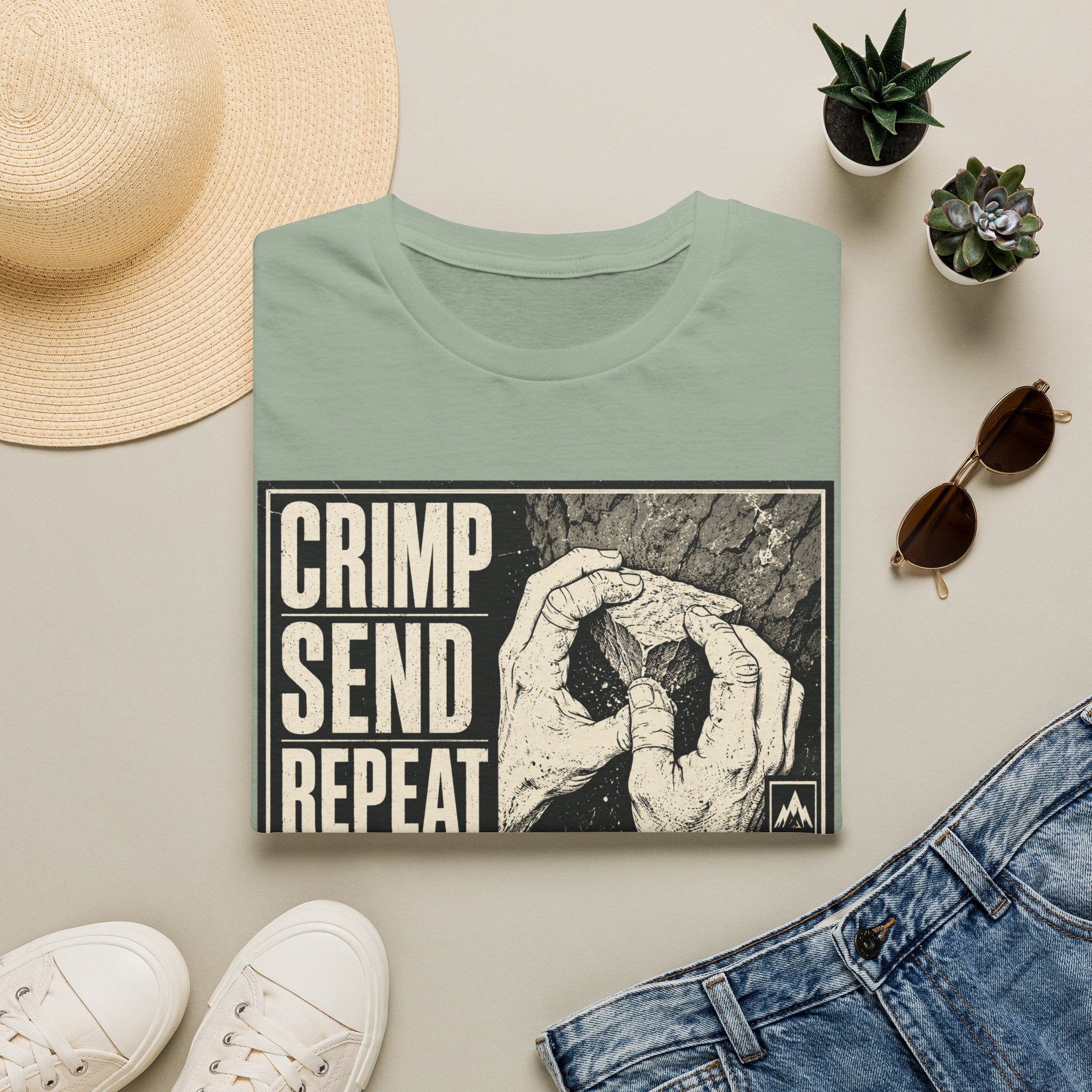 Crimp Send Repeat Climbing T-Shirt