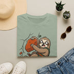 Technically Climbing Mostly Hanging Sloth Climbing T-Shirt