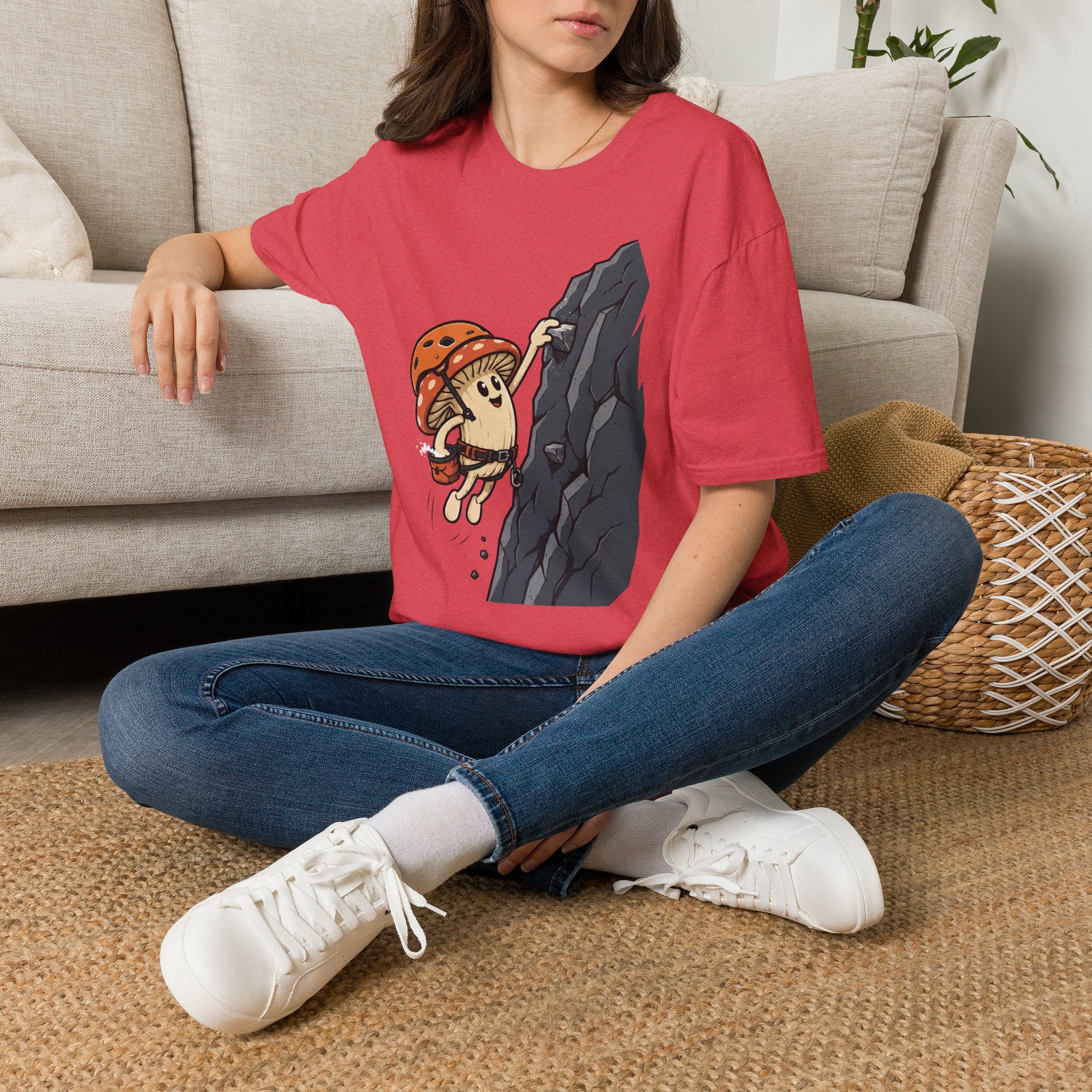 Happy Mushroom Climbing T-Shirt