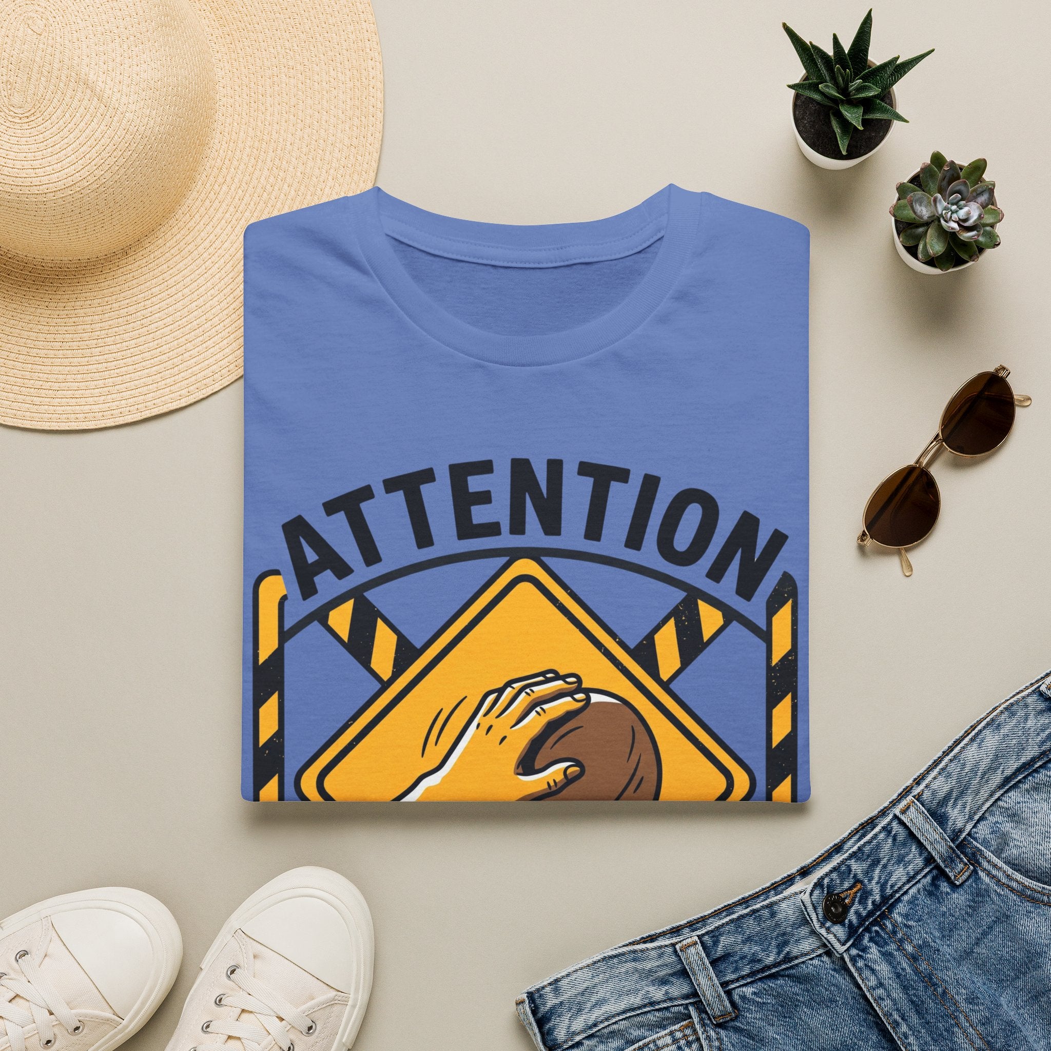 Attention It's a Slippery Sloper Climbing T-Shirt