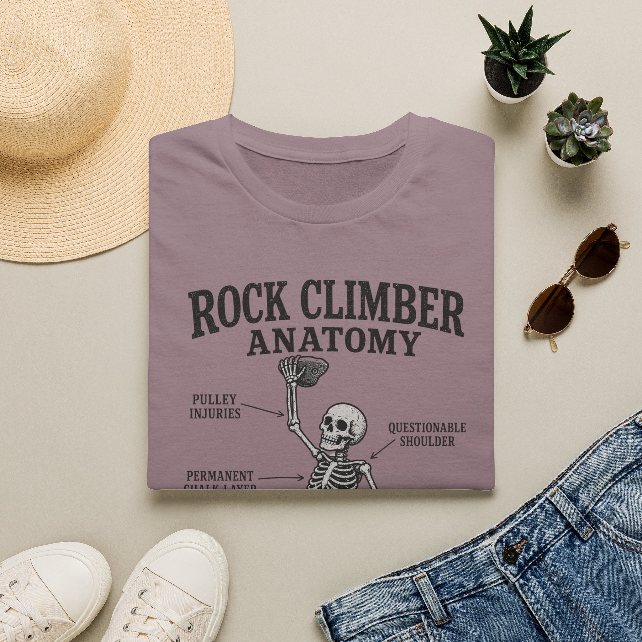 Rock Climber Anatomy T-Shirt