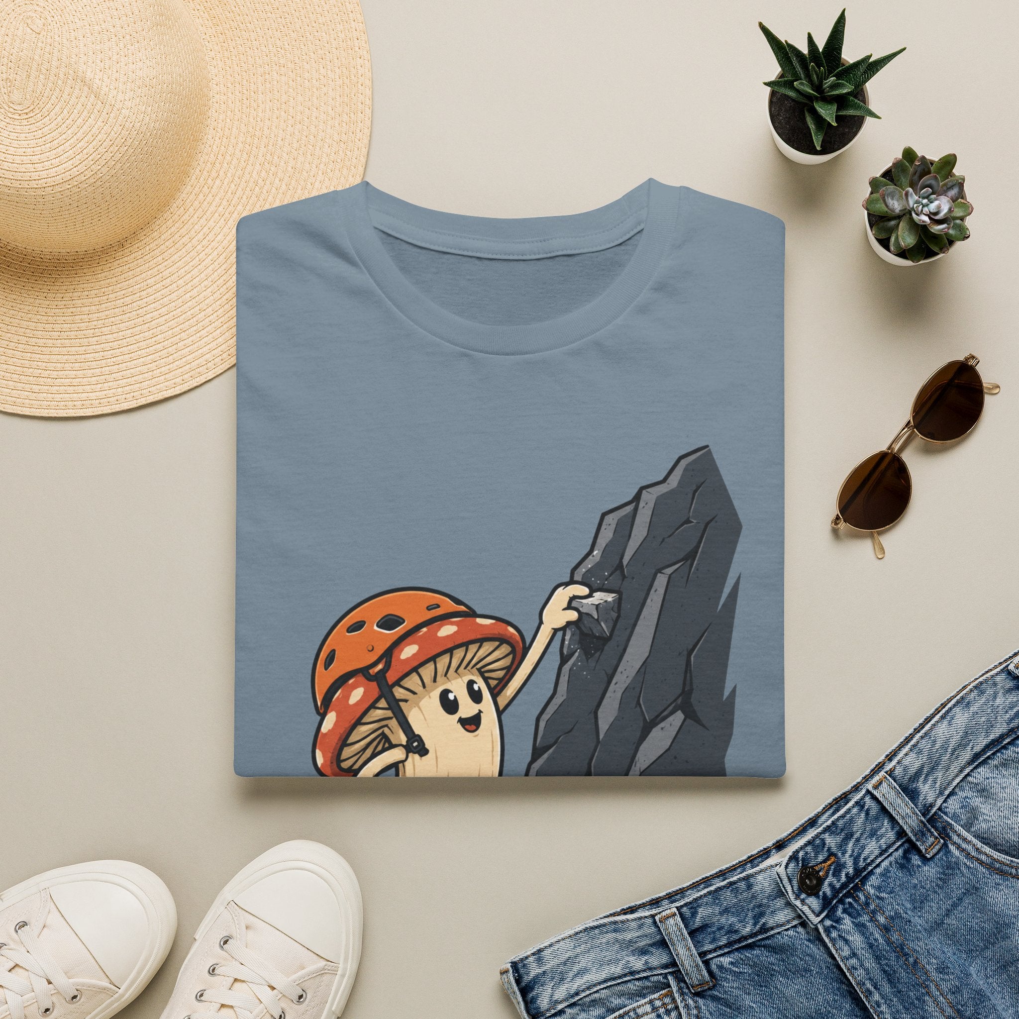 Happy Mushroom Climbing T-Shirt