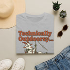 Technically Outdoorsy Mostly Just Hanging Out Goat Climbing T-Shirt