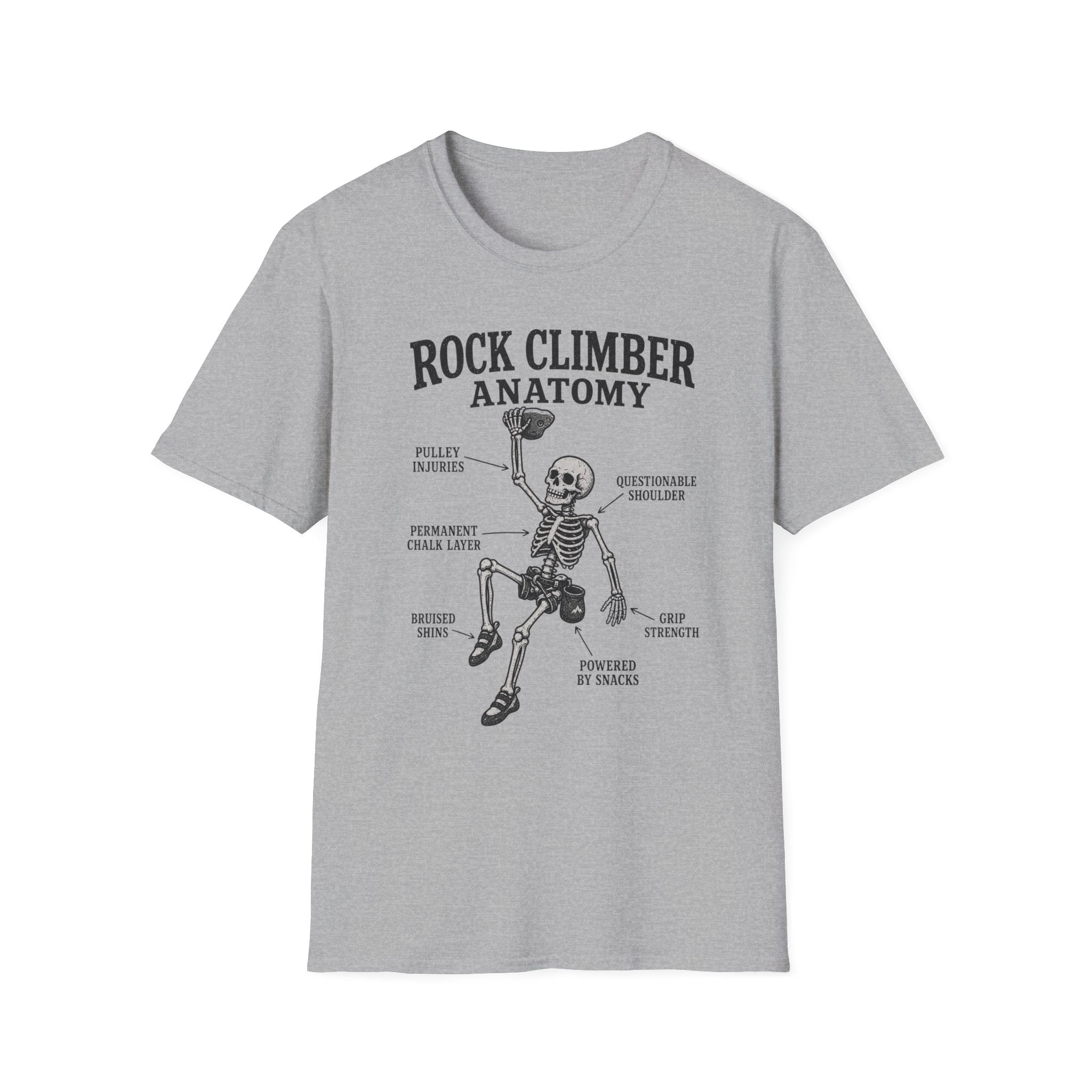 Rock Climber Anatomy T-Shirt