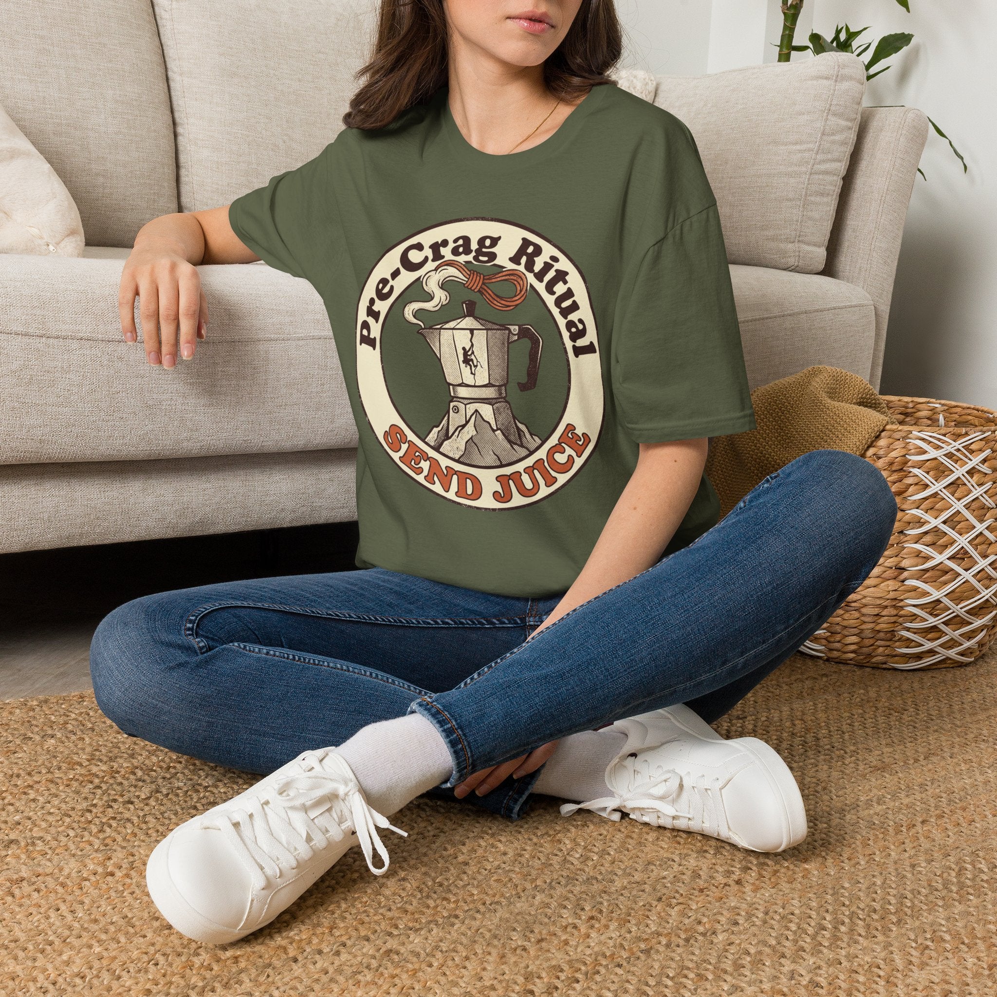 Send Juice Coffee Climbing T-Shirt
