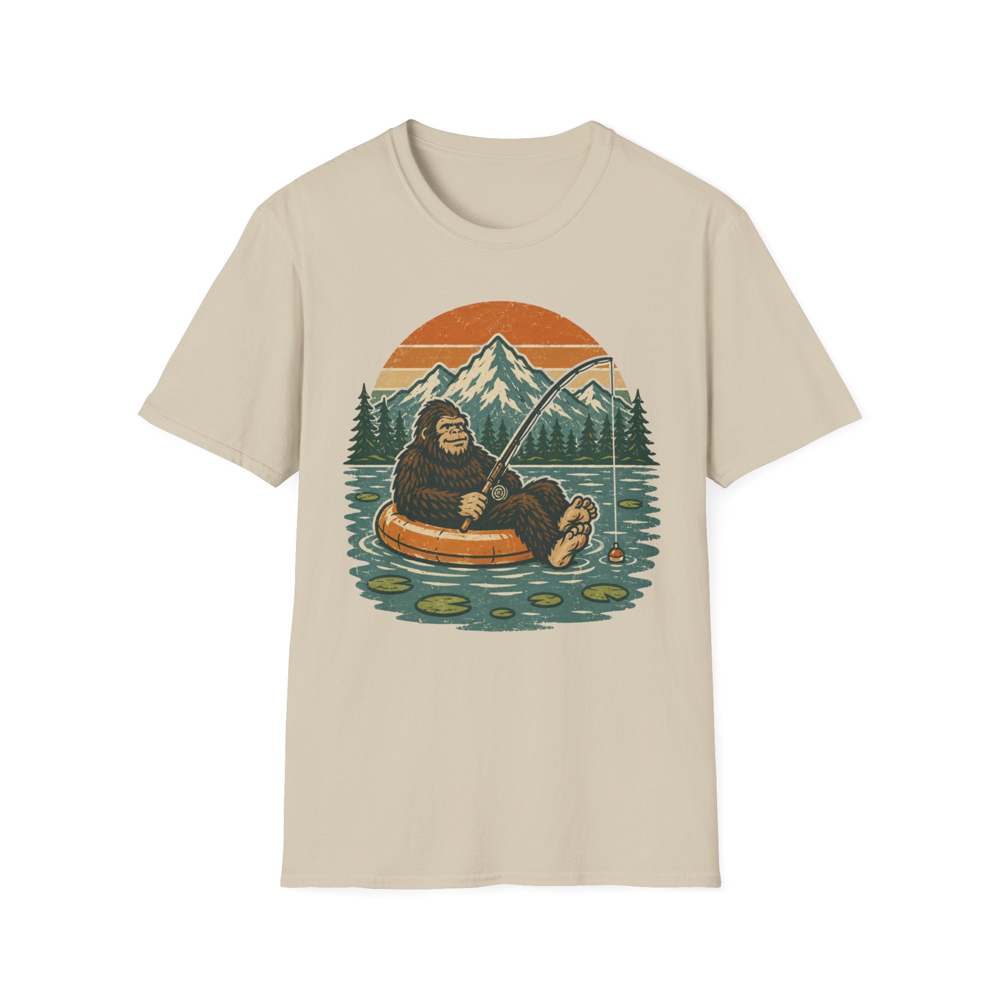 Bigfoot Fishing Outdoors T-Shirt