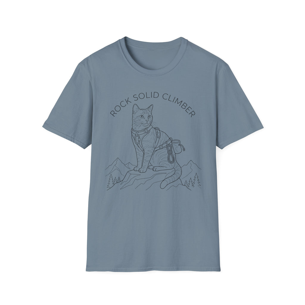 Rock Solid Climber Cat T-Shirt