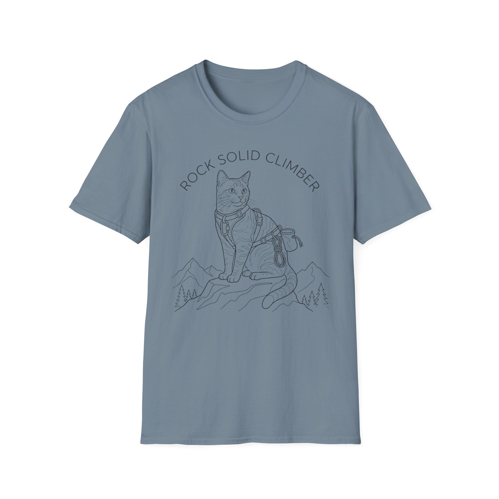 Rock Solid Climber Cat T-Shirt