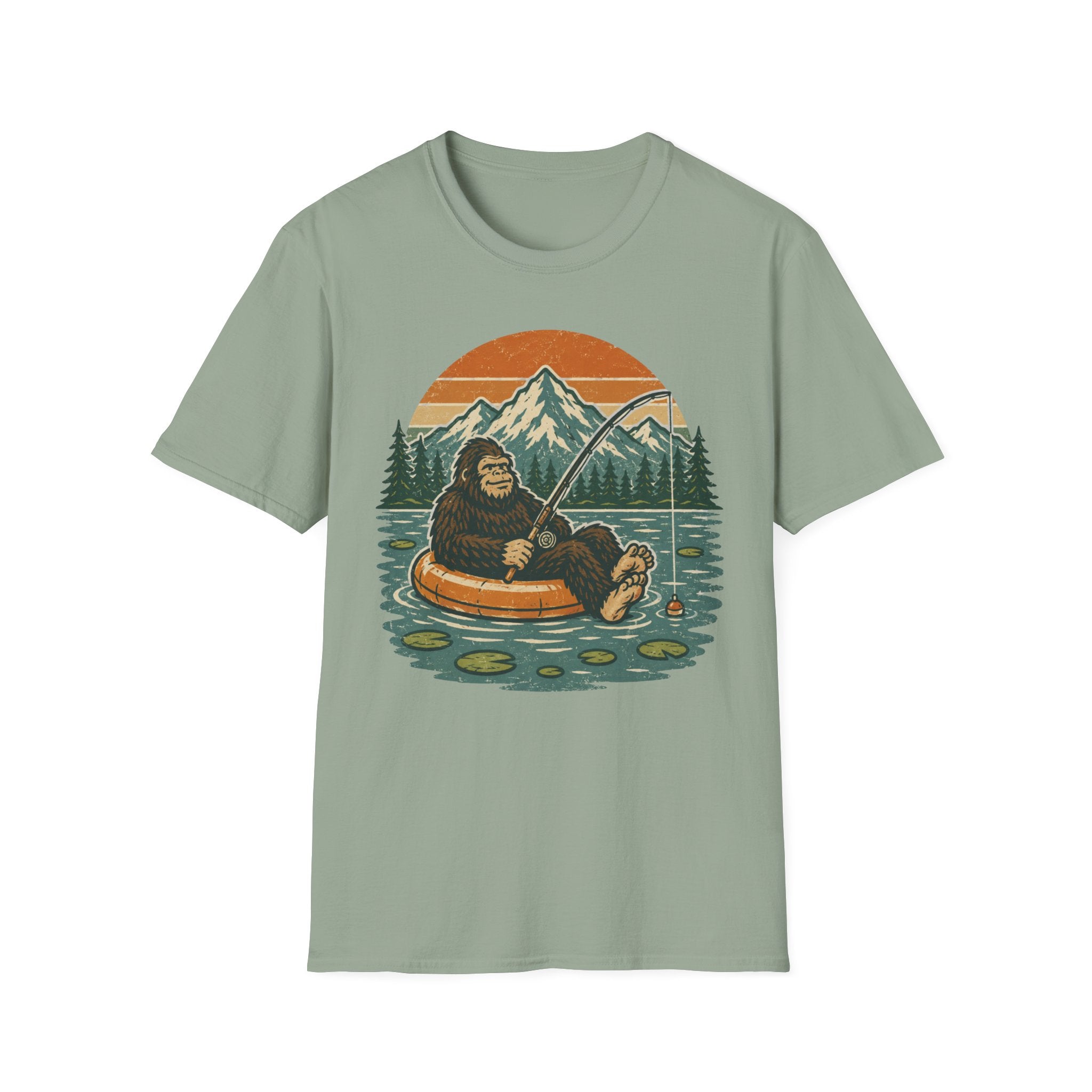 Bigfoot Fishing Outdoors T-Shirt