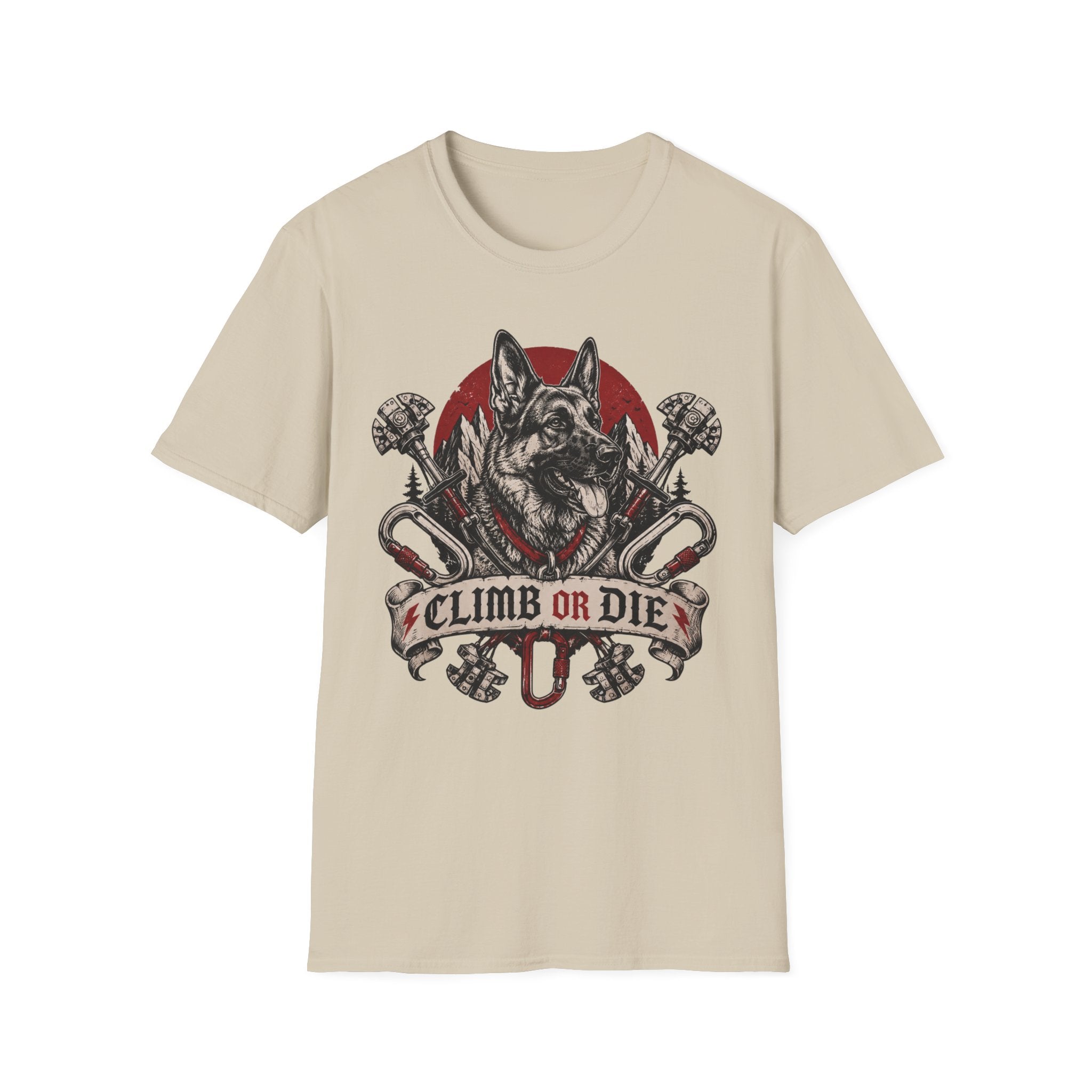 Climb or Die German Shepherd T-Shirt