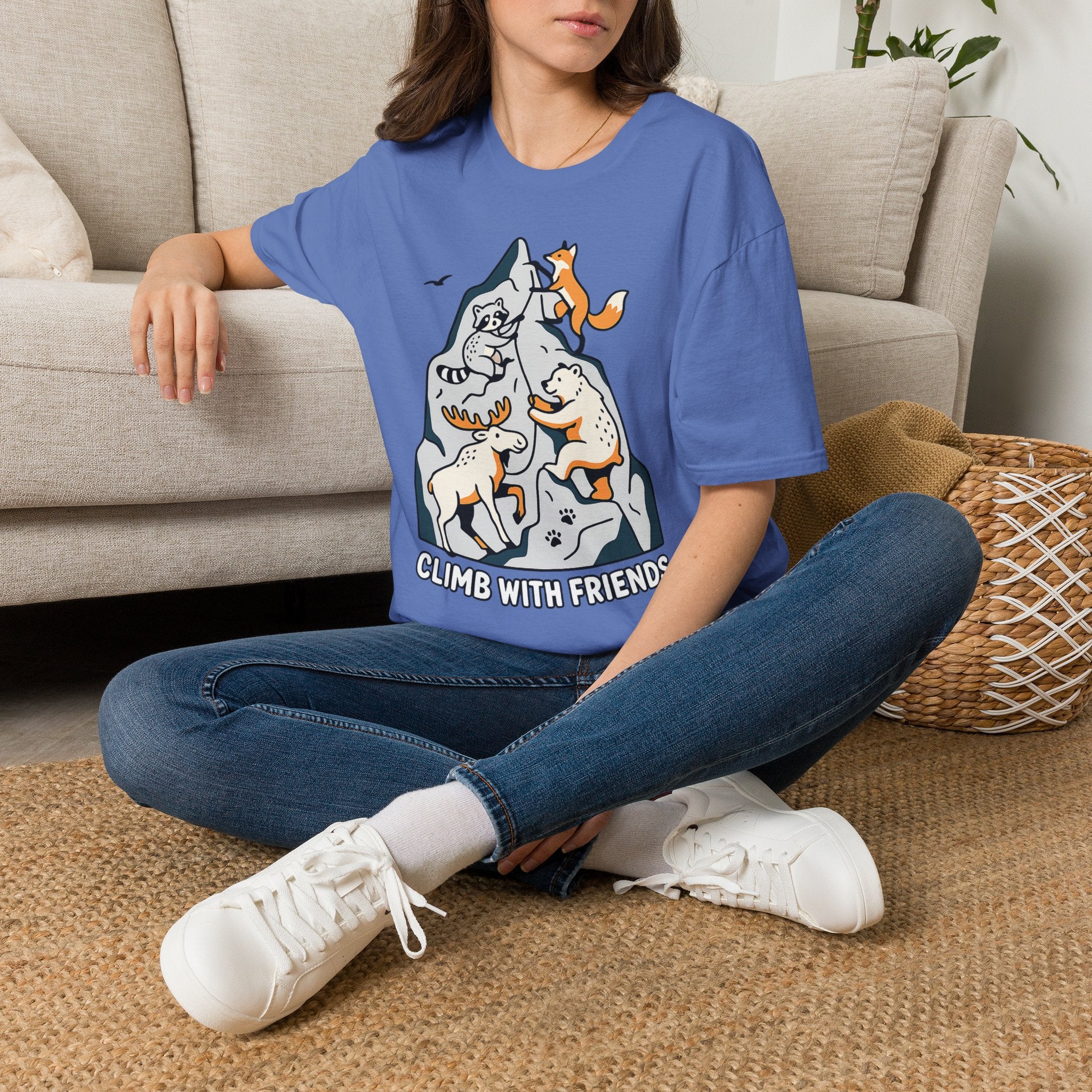 Climb With Friends Animal Climbing T-Shirt