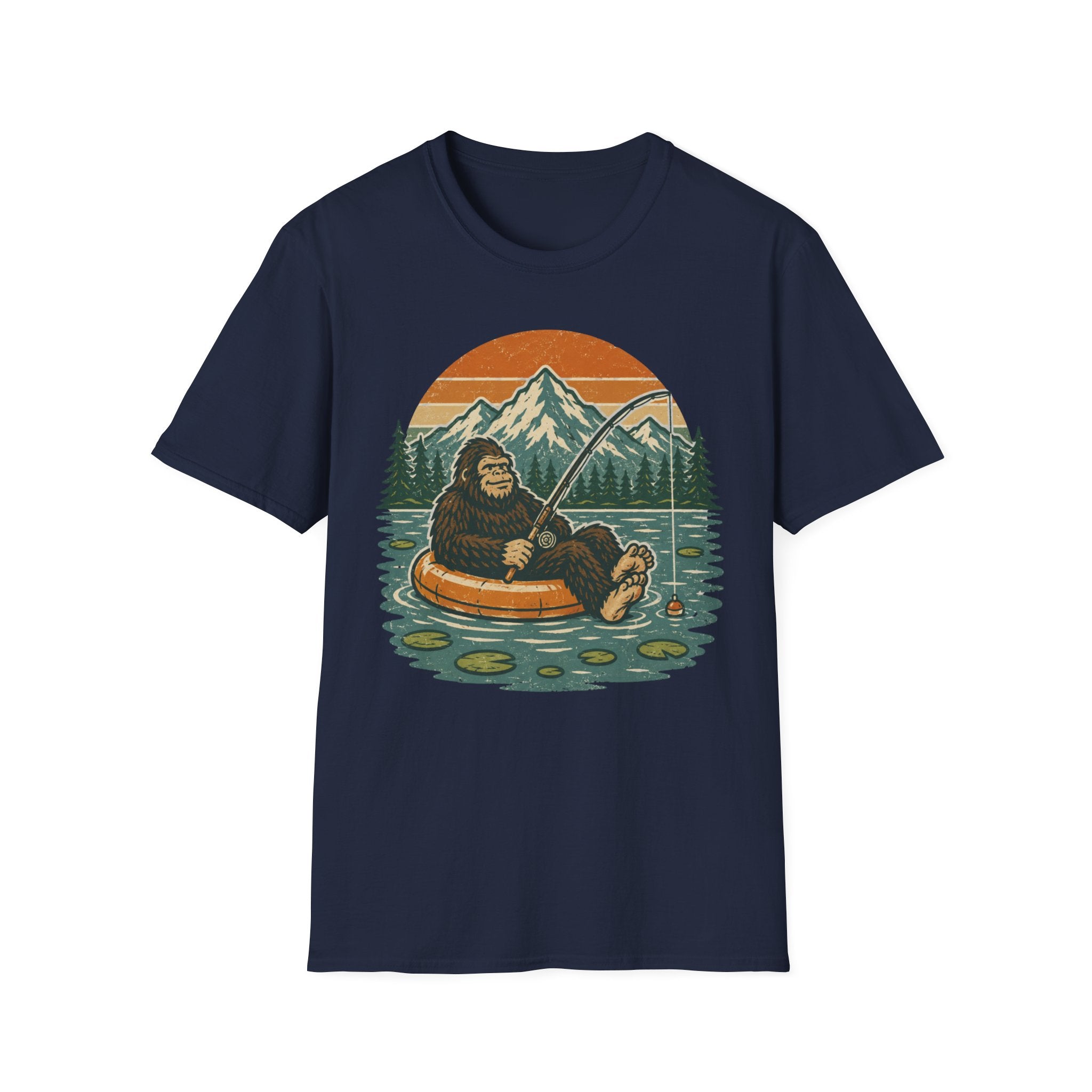 Bigfoot Fishing Outdoors T-Shirt