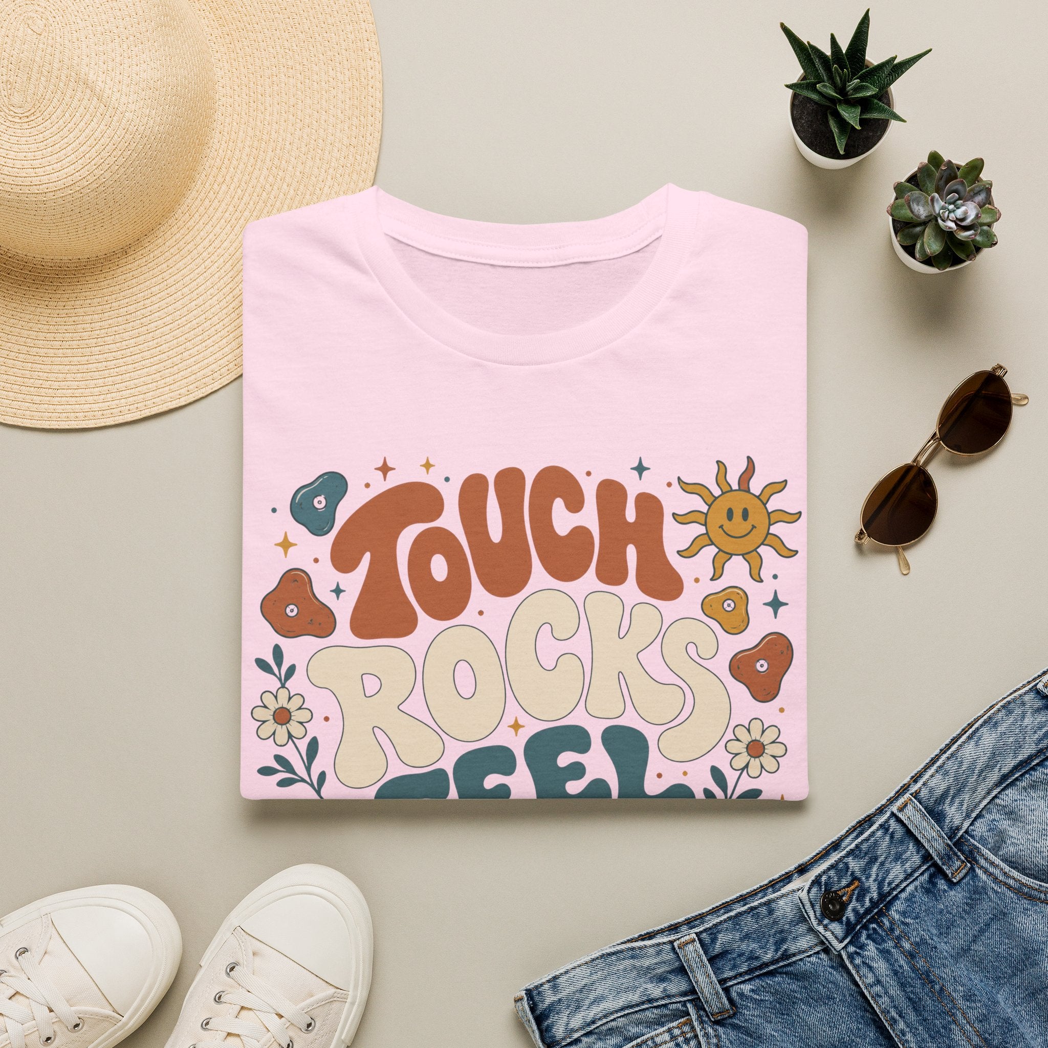 Touch Rocks Feel Better Climbing T-Shirt