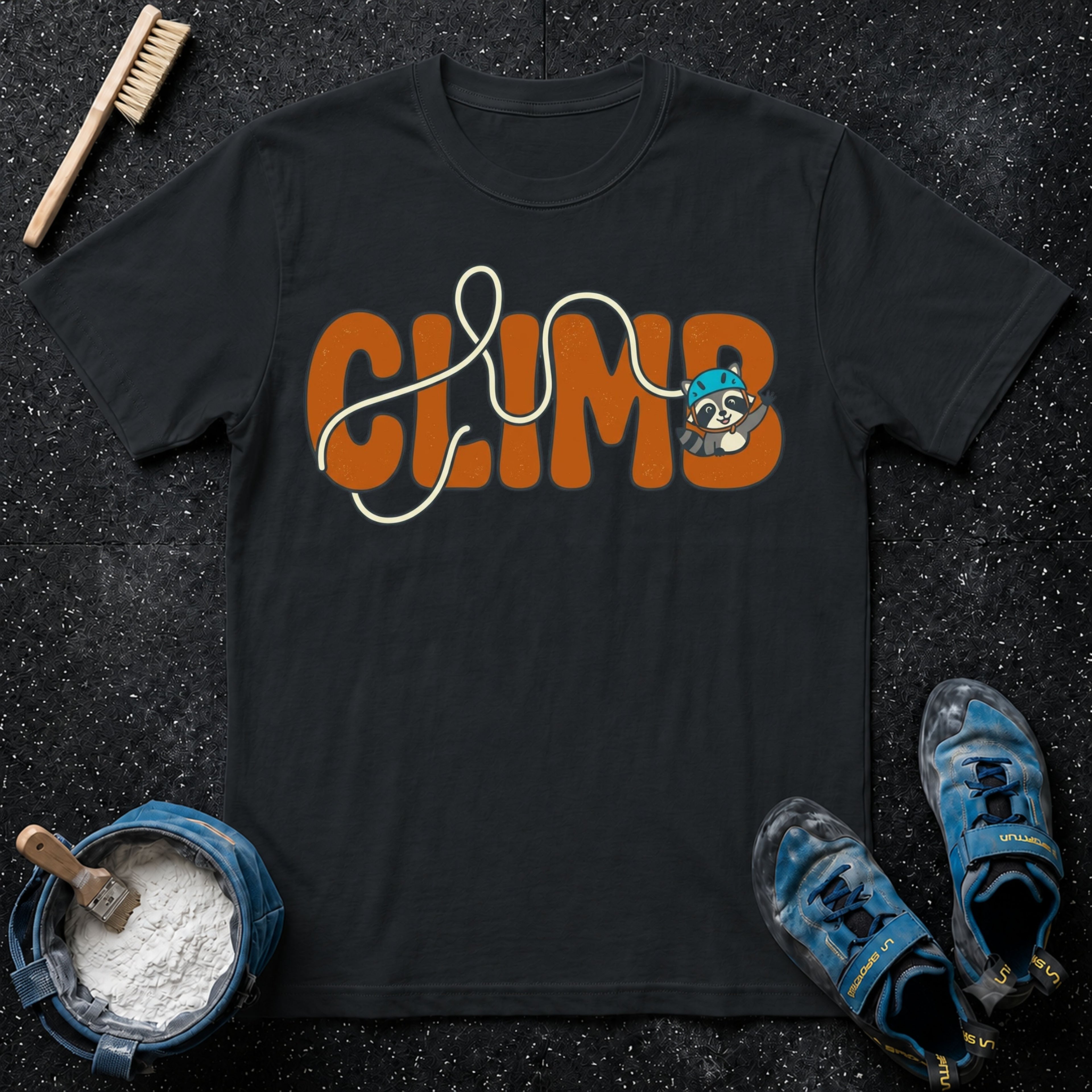 CLIMB Cute Raccoon T-Shirt